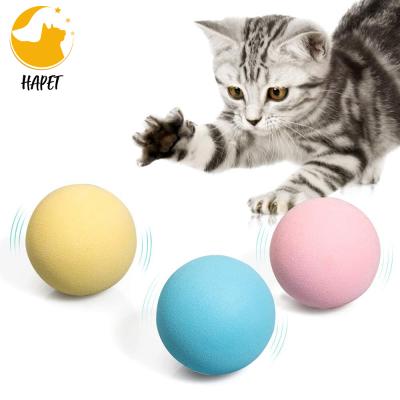 China Viable 3 Pack Soft Balls Cat Kicker Toys EVA Cat Ball Toys Interactive Chirping for sale