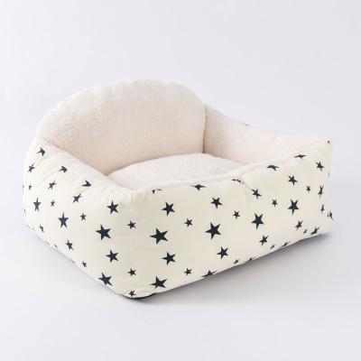 China Non-slip and Waterproof Leather Pet Travel Bed for Dogs and Cats Ultra Soft Cool Sofa Removable Pet Bed for sale