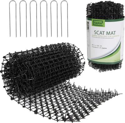 China Sustainable Cat Scat Mat With Stopper Anti-Cat Digging Net Strips Cat Deterrent Mat For Indoor And Outdoor for sale