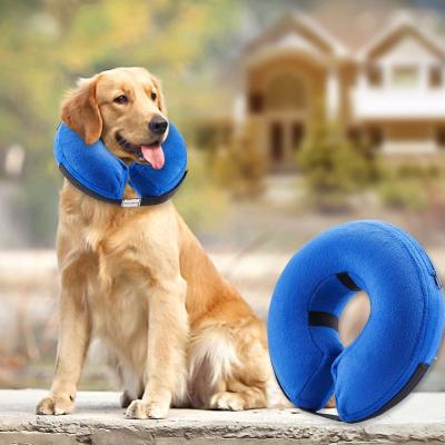 China Lights Protective Inflatable Collar For Dogs And Cats Soft Pet Recovery Collar for sale