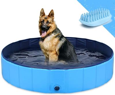 China Viable Dog Folding Pool Cat Bath Tub Collapsible Pet Spa for sale