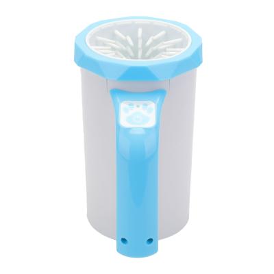 China Viable Automatic Portable Dog Paw Cleaner Pet Cleaning Brush Cup Dog Foot Remover for sale