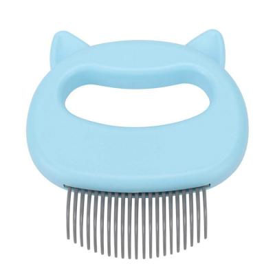 China 2021 Viable New Design High Quality Cat Shape Pet Grooming Comb Dog Pet Hair Remover Brush Massage Tool for sale