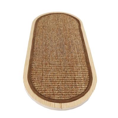 China Sustainable Cat Scratcher Thick Sisal Scratching Pad For Cats Scratch Anti-Slip Play Mat for sale