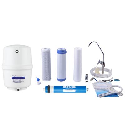 China Hotel 6 Stage Water Filter RO System Without Pump With Gauge for sale