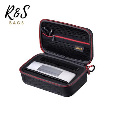 China Light Customized High End Shockproof Zipper Art PU Black Eva Speaker Carrying Case for sale