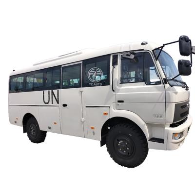 China Manual Transmission Dongfeng 4X4 Left Hand Drive Tourist 10-19 Seats UN Passenger Diesel Coach off Road Bus for sale