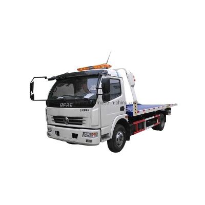 China Dongfeng Flatbed Wrecker Small Tow Truck with 110 Kw Engine Power 7500X2300X2500 mm for sale