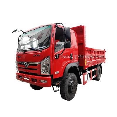 China 10 Ton Euro 5 Dongfeng 4x4 Cami n volquete di sel with Yuchai Engine and Manual Transmission for sale