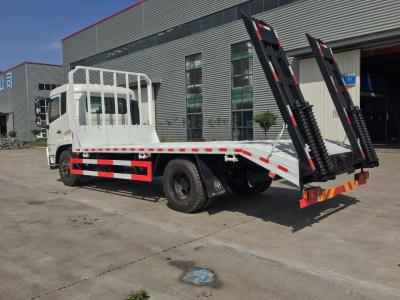 China 4x2/6x2/6x4/8x4/8x6/4x4/6x6 Dongfeng Flatbed Truck for Excavator Delivery Demands for sale