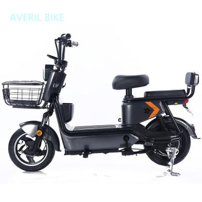 China Aluminum alloy 14 inch 7 speeds city electric bicycle e bike/green ebike with front basket electric bicycle/500W 48V electric bicycle wholesale for sale