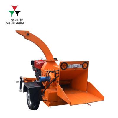 China Crush Wood Branches High Quality Wood Crusher Machine Waste Wood Chips Coconut Palm Hull Chips Shredder Diesel Engine Electric Motor for sale