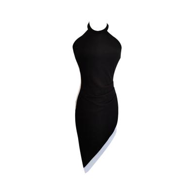 China High Quality Summer Women's Mini Dress Anti-static Sexy Black Mini Dress Fashion Backless Bodycon for sale