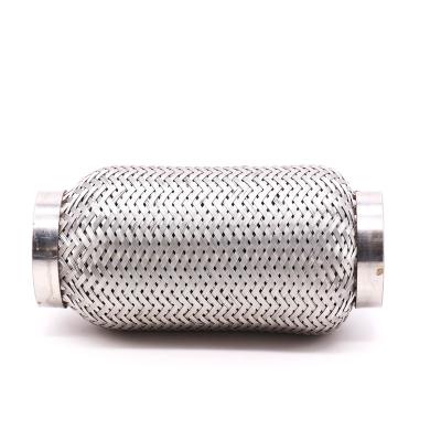 China Corrugated Double Braid Stainless Steel Flexible Stainless Steel Bellows Exhaust Hose for sale