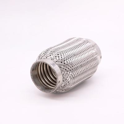 China Flexible Stainless Steel Exhaust Pipe For Exhaust System Car Bellows With Inner Braid for sale