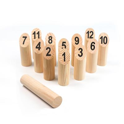 China Preschool Eductional Toys Throwing Game Set, Numbered Block Tossing Game with wooden box for sale