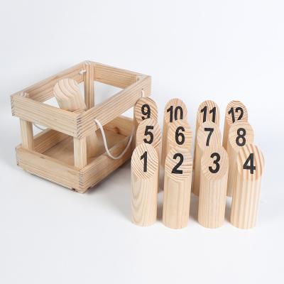 China Preschool Eductional Toys Wooden Throwing Game Set, Number Block Tossing Game for sale