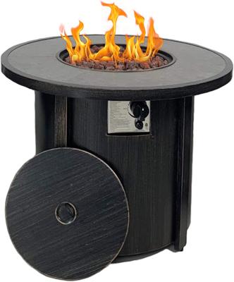 China 2021 Hot Selling Stocked Pit Table Round Gas Fire Pit Outdoor Fire Bowl Patio Heater for sale