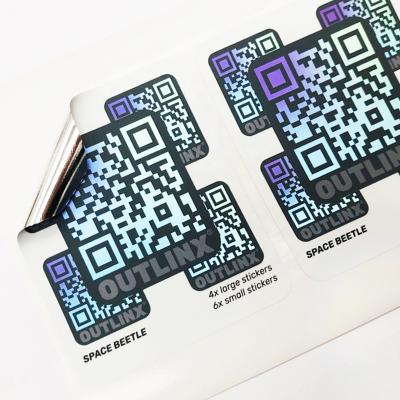 China Waterproof Custom QR Code Sticker Label for sale