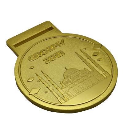 China Russian Hot Selling Custom Bronze Medal Zinc Alloy Metal Die Casting Russian Grozni Souvenir Medal for sale