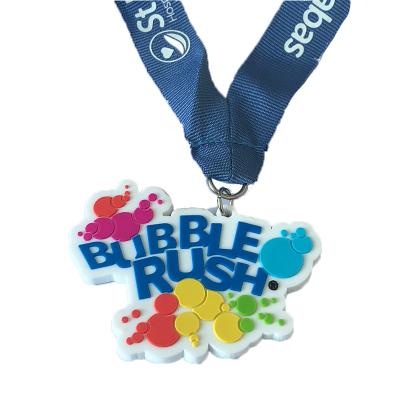 China Cheap Cute Plastic Custom Made Logo Silicone Pvc Rubber Medal Europe Medal Holder for sale