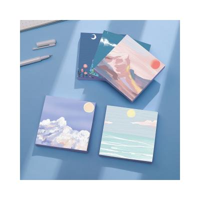 China Self Adhesive Hot Selling Vintage Personalized Diy To Love Sticky Notes , New Novelty Programmable Label 7*7cm Square Printing Sticky Notes for sale