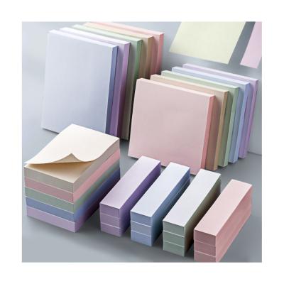 China Self Adhesive Makers Produce Custom Cute Morandi Paper Sticky Note Set, Merrystick Square Shaped Cube Pink Like Sticky Notes for sale