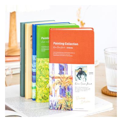 China Wholesale Hardcover Monet Painting Journal Notebook Yellow Red Blue Creative Planners and Custom 2022 New Arrival 97*173mm Notebooks for sale