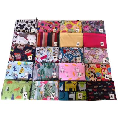 China Wholesale Durable Reusable Folding 210 D Polyester Cartoon Printed Waterproof Folding Shopping Bags With Logos for sale