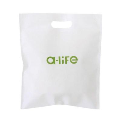 China Recyclable Wholesale Custom Logo Printed Reusable D Cut Non Woven Packaging PP Bags In Stock for sale