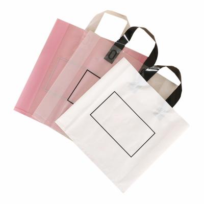 China Recyclable Wholesale Custom Logo Printed Grocery Packing PE Shopping Plastic Bag for sale