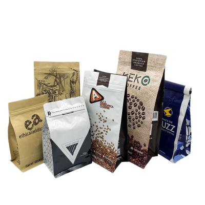 China Customized Vacuum Food Grade Self-Sealing Ziplock Zipper Recyclable Top Seal Bag For Coffee Tea for sale