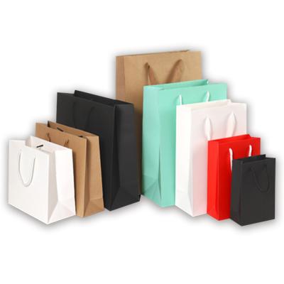 China Recycled Materials Custom Take Away Food Bag Fashion Shopping Bag Craft Paper Bags With Handle for sale