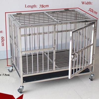 China Wholesale Breathable Pet Cage Stainless Steel Cage Foldable Pet Cage for sale