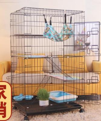 China Breathable Powder Coated Pet Cat Metal Wire Cages for sale