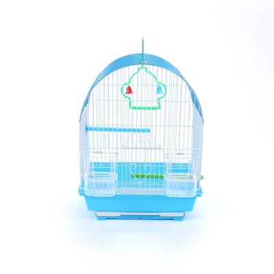 China Breathable Fancy Metal Colored Bird Cages Anti Rust And Various Shapes Antique Bird Cages for sale