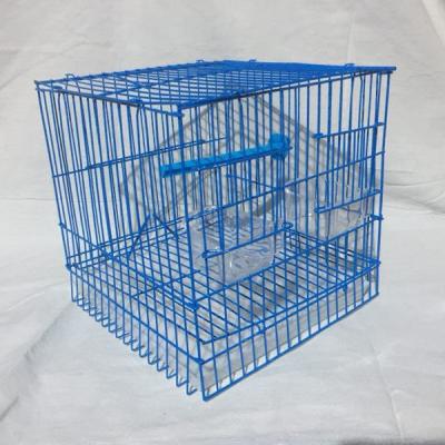 China Breathable Small Size Birdcage Parrot Cages Powder Coated Iron Cages For Birds for sale