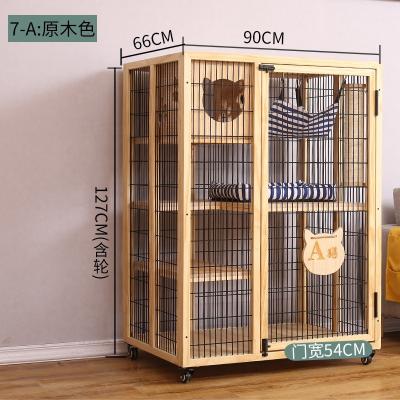 China High Quality Breathable Wooden Cat Cages with Mesh Powder Coated Wooden Cat Kennels for sale