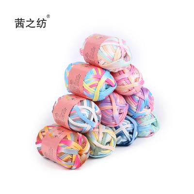 China Viable Factory Direct Wide Handwoven Fabric Yarn DIY Polyester Yarns for sale