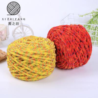 China Anti-Bacteria Wholesale Hand Woven DIY Hand Knitting 100% Fancy Knit Polyester Yarn Woolen Yarn Multicolor for sale