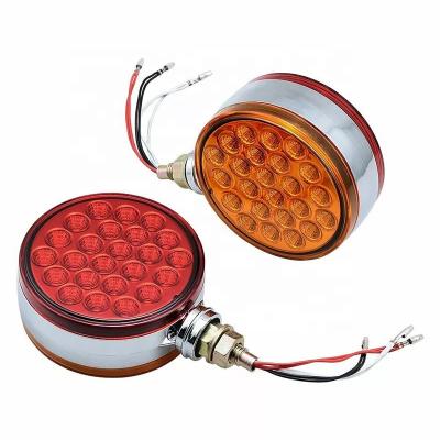 China Led Truck/Trailer/RV/Forklift 48 Round Double Face Led Turn Stop Signal Tail Lights For Truck Trailer Forklift for sale