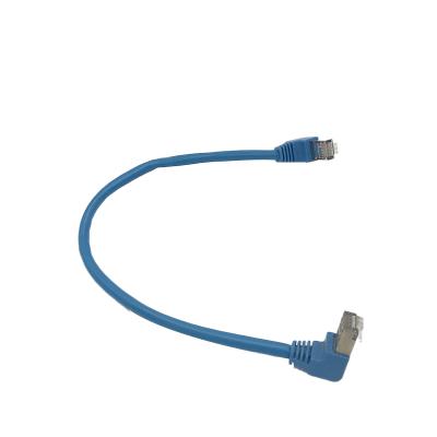 China Right Angle Cat5e Cat5e Telecommunication Cable Assemblies (sftp) shielded patch cable for indoor use for sale