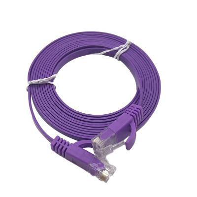 China Telecom Factory Price UTP Cat 6 Cable CAT6 32AWG RJ45 Male To Male Ethernet Network Flat Cable for sale