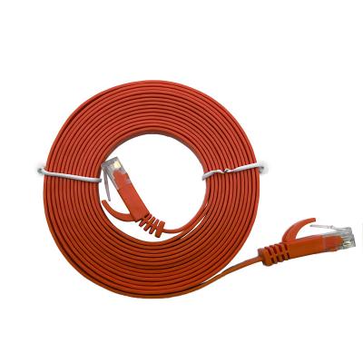 China 75Â ° New High Quality C PVC Flat CAT6 Cable Ethernet Network Cable Rj45 LAN for sale