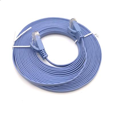 China Telecommunication 2m Network Cat6 Rj45 Patch Cord Lan Jumper Flat Ethernet Cable Rj 45 Cat6 Patchcord Patch Cord Cable for sale