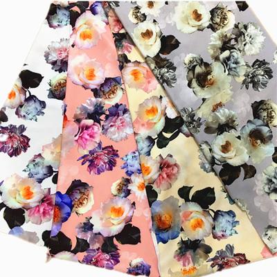 China Shrink-resistant 90gsm 75d super soft 100% printed polyester fabric for sale