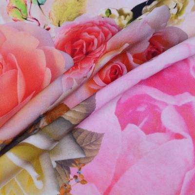 China Rayon Printed Fabric 2019 Most Popular Stock Lot Floral Printed Plain Weave Rayon Fabric For Women Dress for sale