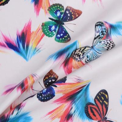 China Various Designs Good Quality Water Resistant Waterproof Wholesale Butterfly Printing PU Artificial Leather Fabric for sale