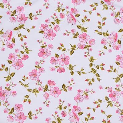 China Waterproof 2019 China Manufacturers Flower Printing Waterproof PU Leather Fabric For Rainwear for sale