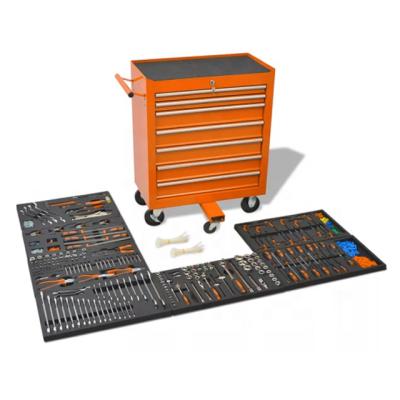 China Workshop DIY Tool 1126 Pieces Complete Tool Kit in 7 Drawer Tool Cabinet Trolley for sale